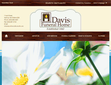 Tablet Screenshot of davisfuneralhomenh.com
